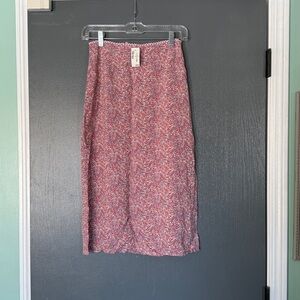 Aeropostale Pink and White Floral Summer Skirt